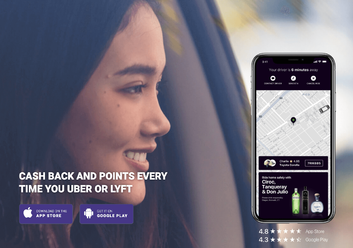 Freebird enables you to collect rewards points and earn cash back offers for every ride you take with Uber and Lyft. To get started with Freebird