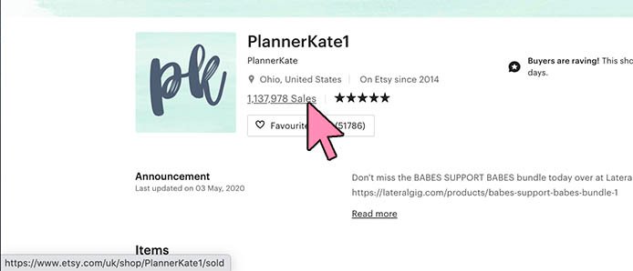 Plannerkate1 top sellers on etsy 2020 best selling products