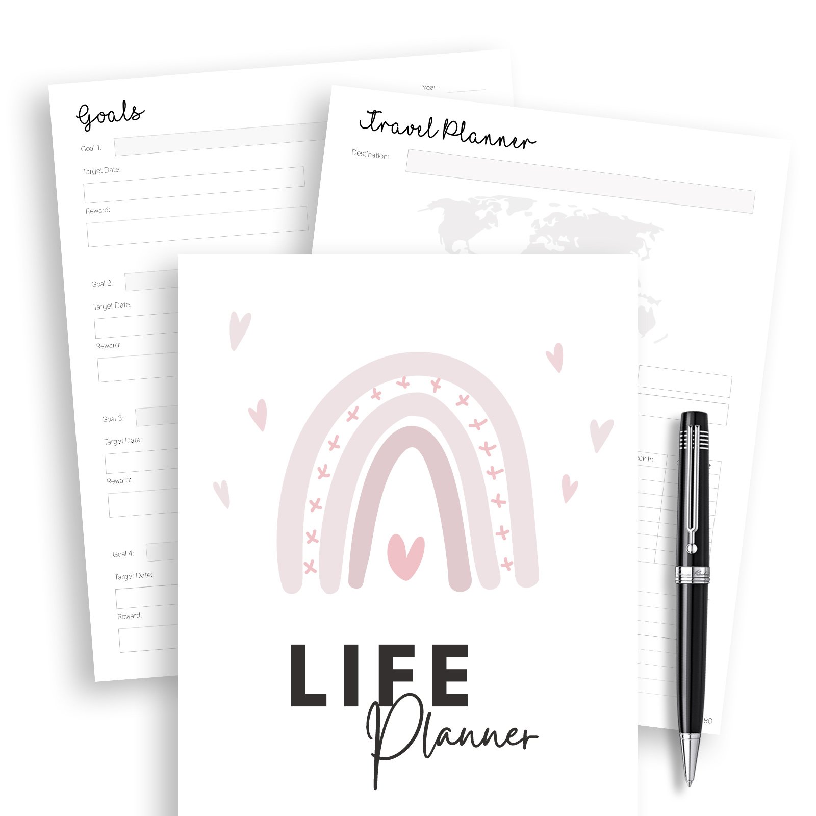 life planner printable, life planners, free printable planner -2